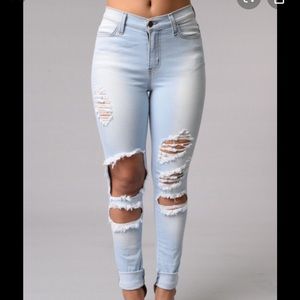 Fashion nova beach bum jeans